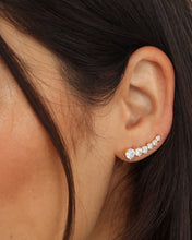 Load image into Gallery viewer, Not Your Basic Ear Crawler - Gold|White Diamondettes