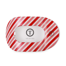 Load image into Gallery viewer, Flat Round Hair Clip | Large | Candy Cane Crush