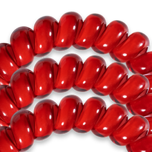 Load image into Gallery viewer, Spiral Hair Coils | Large | Scarlet Red Hair Ties