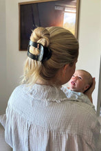 Load image into Gallery viewer, Round Flat Hair Clip | Large | Jet Black