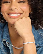 Load image into Gallery viewer, Baby Julian Loves Diamonds Bracelet - Silver|White Diamondettes