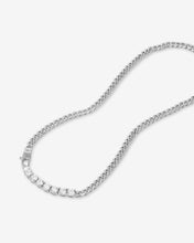 Load image into Gallery viewer, Baby Julian Loves Diamonds Necklace - Silver|White Diamondettes