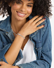 Load image into Gallery viewer, Baby Julian's Obsessed with Diamonds Bracelet - Silver|White Diamondettes