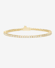 Load image into Gallery viewer, Baby Not Your Basic Tennis Bracelet - Gold|White Diamondettes