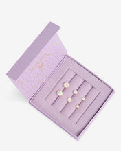 Load image into Gallery viewer, Baroness Stud Set - Gold|White Diamondettes