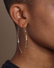 Load image into Gallery viewer, Big Ass Hoops 2.5" - Gold|White Diamondettes