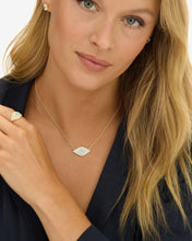 Load image into Gallery viewer, Blue Opal Evil Eye Necklace - Gold|Blue Opal
