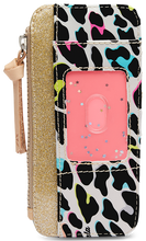 Load image into Gallery viewer, CONSUELA COLORFUL ANIMAL PRINT WALLET "COCO CARD ORGANIZER"