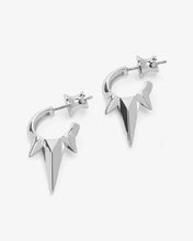 Load image into Gallery viewer, Baby Gabriella Smooth Triple Spike Earrings - Silver