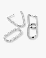 Load image into Gallery viewer, Carrie Chain Convertible Huggies - Silver