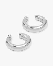 Load image into Gallery viewer, "She's So Smooth" Tube Hoops - Silver