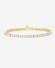 Load image into Gallery viewer, Heiress Tennis Bracelet - Gold|White Diamondettes