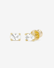 Load image into Gallery viewer, Hello Gorgeous 6mm Studs - Gold|White Diamondettes