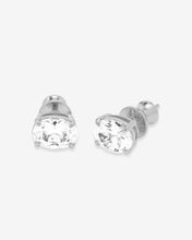 Load image into Gallery viewer, Hello Gorgeous 8mm Studs - Silver|White Diamondettes