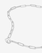 Load image into Gallery viewer, Hello Gorgeous Samantha Chain Necklace - Silver|White Diamondettes