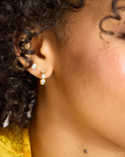 Load image into Gallery viewer, Isla Huggies - Gold|White Diamondettes