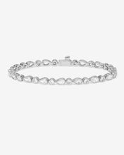 Load image into Gallery viewer, Isla Tennis Bracelet - Silver|White Diamondettes