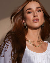 Load image into Gallery viewer, Carrie Pavé Chain Necklace - Gold|White Diamondettes