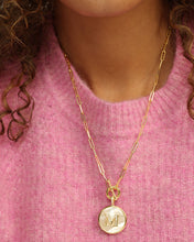 Load image into Gallery viewer, Closeup of medallion necklace