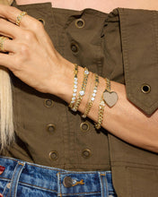 Load image into Gallery viewer, Baby Julian Loves Diamonds Bracelet - Gold|White Diamondettes