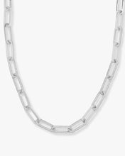Load image into Gallery viewer, Carrie Pavé Chain Necklace - Silver|White Diamondettes