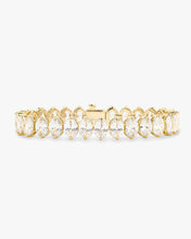 Load image into Gallery viewer, Hello Gorgeous Tennis Bracelet - Gold|White Diamondettes
