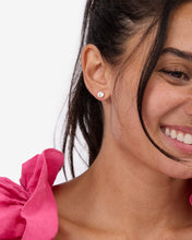 Load image into Gallery viewer, Not Your Basic 6mm Studs - Gold|White Diamondettes