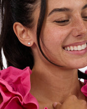 Load image into Gallery viewer, Not Your Basic 4mm Studs - Silver|White Diamondettes