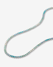 Load image into Gallery viewer, Not Your Basic Ombré Tennis Necklace - Silver|Blue Opal Ombré