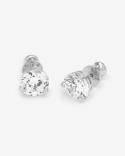 Load image into Gallery viewer, Not Your Basic 8mm Studs - Silver|White Diamondettes