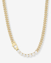 Load image into Gallery viewer, Pavé Julian Loves Diamonds Necklace - Gold|White Diamondettes