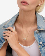 Load image into Gallery viewer, Rose Evil Eye Necklace - Gold|Pink Sapphire