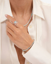 Load image into Gallery viewer, She's So Stacked Ring - Silver|Blue Opal Ombré