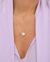 Load image into Gallery viewer, She's a Boss Pendant Necklace - Gold|White Diamondettes