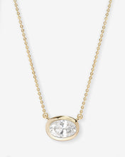 Load image into Gallery viewer, She's a Boss Pendant Necklace - Gold|White Diamondettes