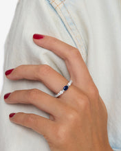 Load image into Gallery viewer, The Maven Ring - Silver|Blue Sapphire