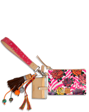 Load image into Gallery viewer, FLORAL AND COLORFUL WRISTLET WALLET CALLED "FRUTTI COMBI"
