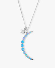 Load image into Gallery viewer, "What Dreams are Made of" Necklace - Silver|Blue Opal