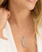Load image into Gallery viewer, "What Dreams are Made of" Necklace - Silver|Blue Opal