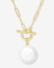 Load image into Gallery viewer, XL Life's a Ball Pearl Pendant Necklace - Gold