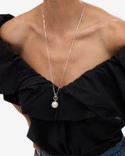 Load image into Gallery viewer, XL Life's a Ball Pearl Pendant Necklace - Silver