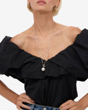 Load image into Gallery viewer, XL Life's a Ball Pearl Pendant Necklace - Silver