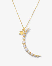 Load image into Gallery viewer, "What Dreams are Made of" Necklace - Gold|White Diamondettes