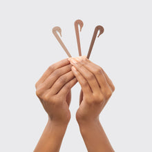 Load image into Gallery viewer, Eco-Friendly Elastic Cutters 3pc Set - Black