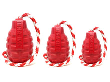 Load image into Gallery viewer, USA-K9 Grenade Durable Rubber Chew Toy, Treat Dispenser, Reward Toy, Tug Toy, and Retrieving Toy