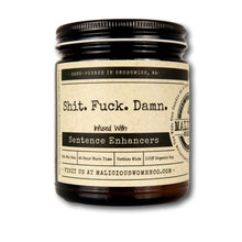 Load image into Gallery viewer, Shit. Fuck. Damn. - Infused with "Sentence Enhancers" Scent: Oakmoss & Amber