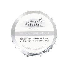 Load image into Gallery viewer, Soul Stacks Labradorite Bracelet - Heart