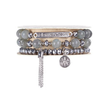 Load image into Gallery viewer, Soul Stacks Labradorite Bracelet - Heart