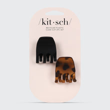 Load image into Gallery viewer, Eco-Friendly Medium Claw Clips 2pc set - Black &amp; Tort
