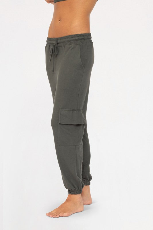 Brushed Hacci Cargo Lounger Jogger